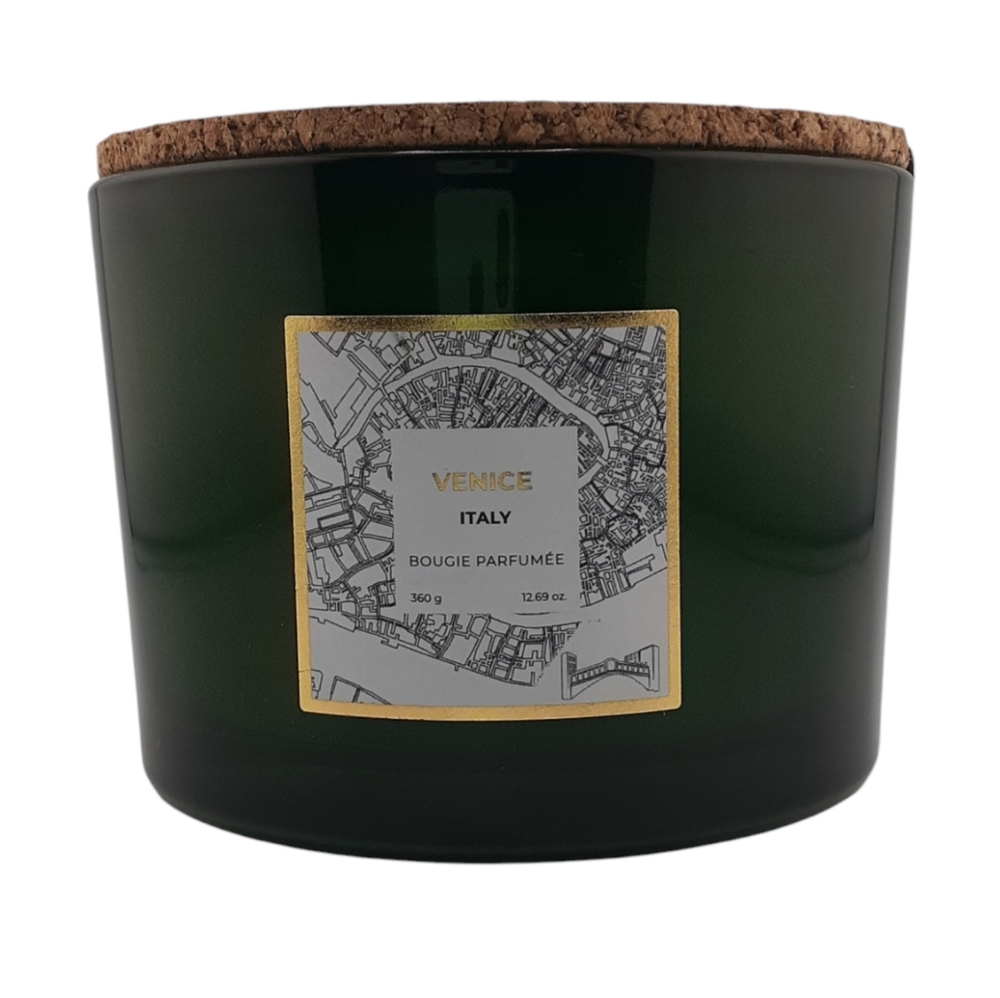 Vila Hermanos Scented Candle Italian Cities Venice 3 Wick Natural Wax 12.35 Oz